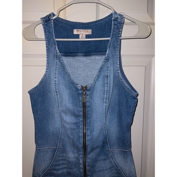 Guess Los Angeles Women’s Cropped Denim Jumpsuit‎ – Size 8 - Picture 2 of 16